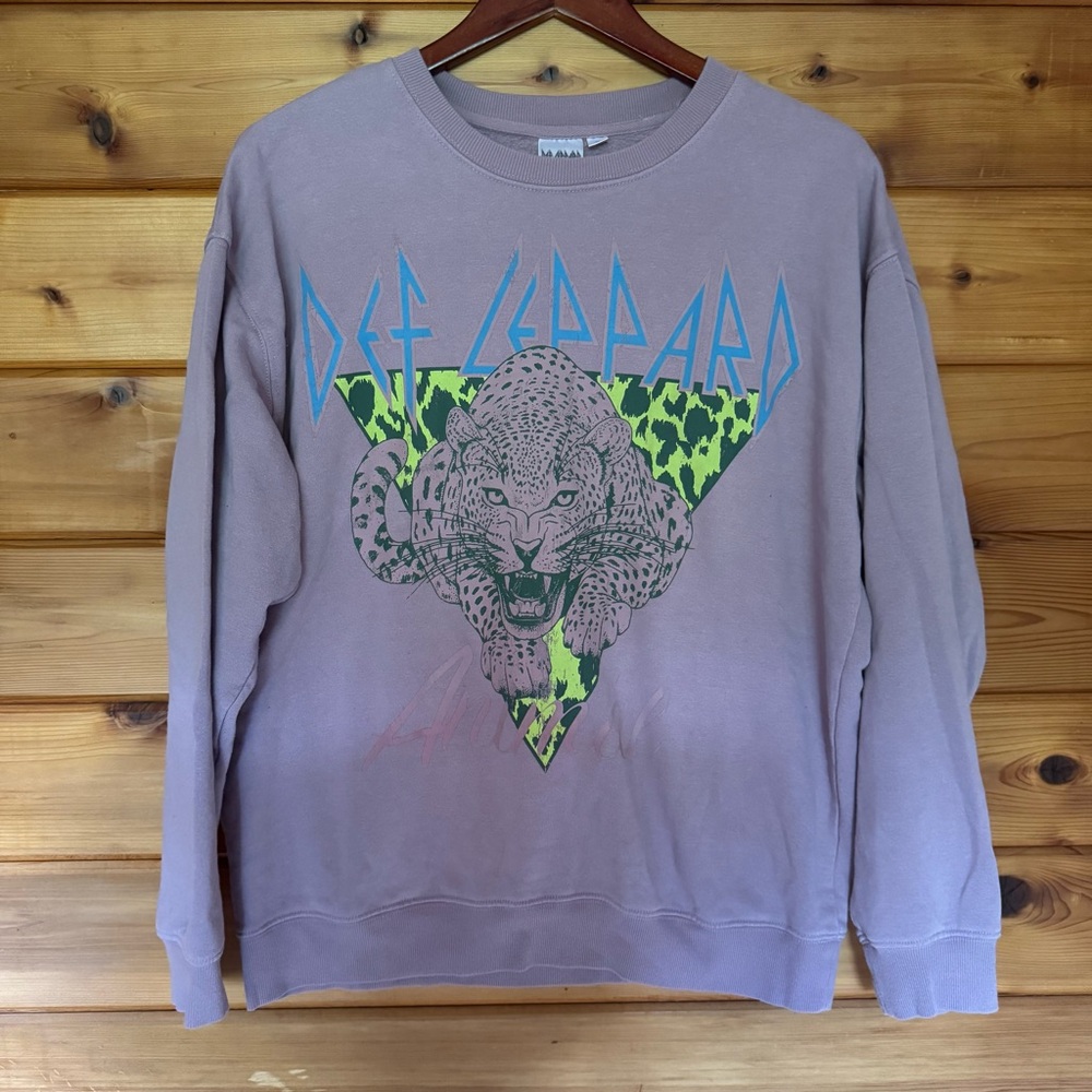 def leppard sweat shirt Unisex Large